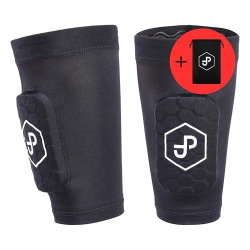 JDP Parastinchi 3 in 1 Premium con parastinchi integrati per calcio, calze elastiche da calcio per adulti