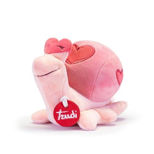Trudi Lumachina Trudino Peluche cuore con dedica, regalo San Valentino | 16x32x20cm taglia M | Celebration | modello 52242