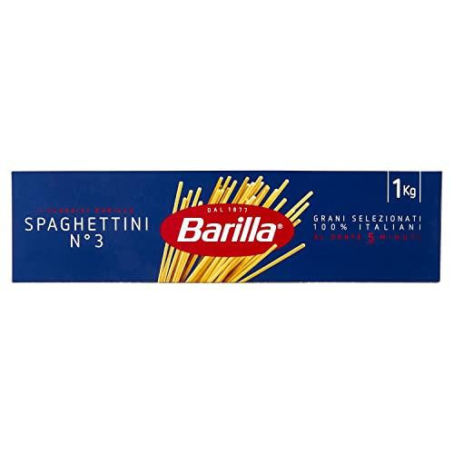Barilla Pasta Spaghettini N.3, Pasta Lunga di Semola di Grano Duro, I Classici - 1 kg