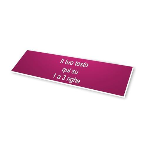Cartello inciso personalizzato autoadesivo, per codice CIN, verde scuro, dimensioni 10 x 2,5 cm