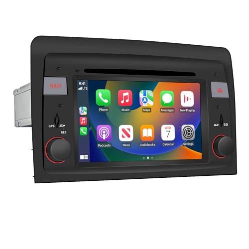 6.2 pollici Touch Screen Radio CarPlay per Fiat Idea Musa Audroid Auto Stereo Android 13 Navigaton Netflix YouTube Spotify Bluetooth Musica Autoradio WiFi Telecamere Backup e 360 ° Fotocamera