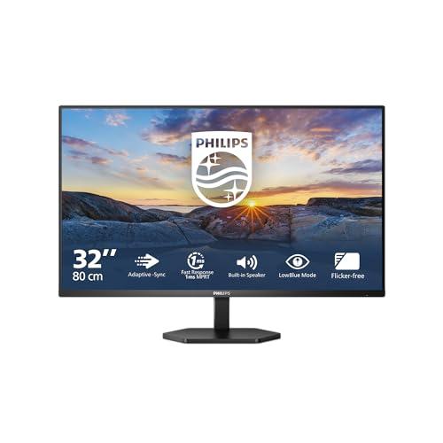 PHILIPS 32E1N3100LA - Monitor Full HD, 32 pollici, altoparlante integrato, inclinabile (1920x1080, VGA, HDMI 1.4) nero, 2023, altoparlante integrato