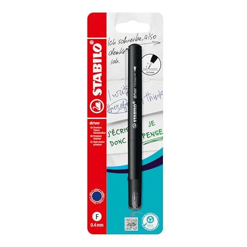 STABILO dr!ver - Fineliner Premium - Tratto Fine (0,4 mm) - Pack da 1 - Blu