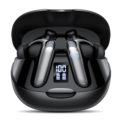 AI Cuffie Traduzione, Bluetooth 5.3 Traduttore Istantaneo Vocale con 164 Lingue, Auricolari di Traduzione con 5 modalità, Codice di Autorizzazione Permanente, Cuffie Bluetooth per Viaggi/Affari