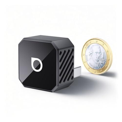 Ottocast Mini Pot, 2026 Upgrade Adattatore Wireless CarPlay & Android Auto, Plug & Play, WLAN Dual-Band 2.4G+5G, Riconnessione Automatica, Compatibile con Auto dal 2016 con CarPlay/AA cablat