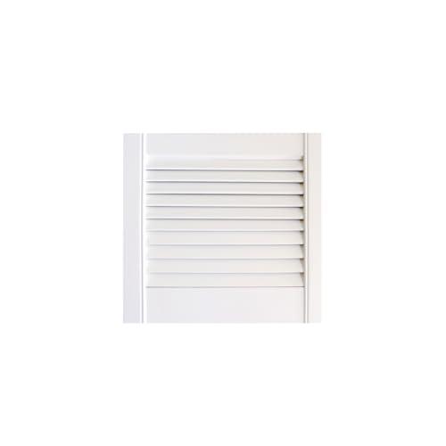 Onlywood Antine in Legno Massello - Sportello in Legno struttura a Persiana - Ante per cucina muratura o per creare mobili fai da te (bianco, 494 x 395 h. mm)