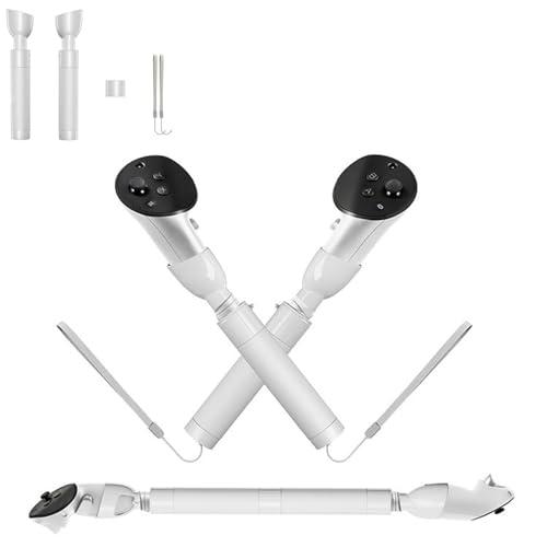 LICHIFIT Impugnatura di estensione per Meta Quest 3S / Quest 3 / Quest Pro VR Controller Extension Sticker Allungare Maniglie Attacco Spada laser e Accessori per giochi da golf
