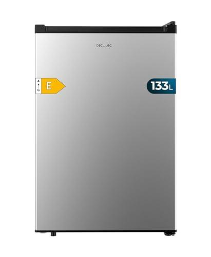 Cecotec Mini Frigo Portatile Bolero CoolMarket TT 133L Inox. Frigo Mini 133L, 83,5 cm Altezza, Porta Reversibile, Crisper Box, LED Interno, Defrost, Controllo Temperatura Meccanico