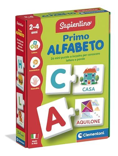 Clementoni Sapientino - Primo Alfabeto, Gioco Educativo per Bambini 2-4 Anni con Flashcards per Imparare Le Lettere e Le Prime Parole, Made in Italy, Lingua Italiana, 16839