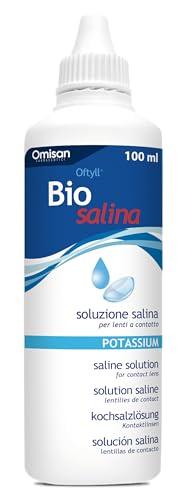 Oftyll Biosalina - Risciacquo ed Idratazione delle Lenti a Contatto. Soluzione Salina con Potassio - 100 ml