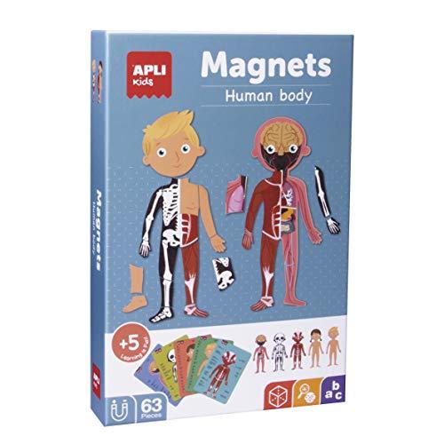 APLI Kids 18531- Gioco educativo Magnetico sul Corpo Umano per Bambini dai 5 Anni in su