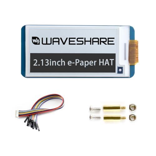 Waveshare 2.13 Inch e-Paper Display HAT 250x122 Resolution V4 E-Ink Screen Electronic Paper Module with Embedded Controller for Raspberry Pi 2B 3B 3B+ 4B Zero Zero W,SPI Interface