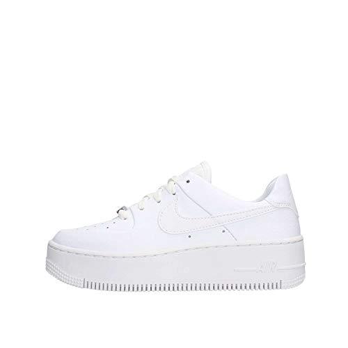 Nike W Af1 Sage Low, Scarpe da Basket Donna, White/White-White, 39 EU