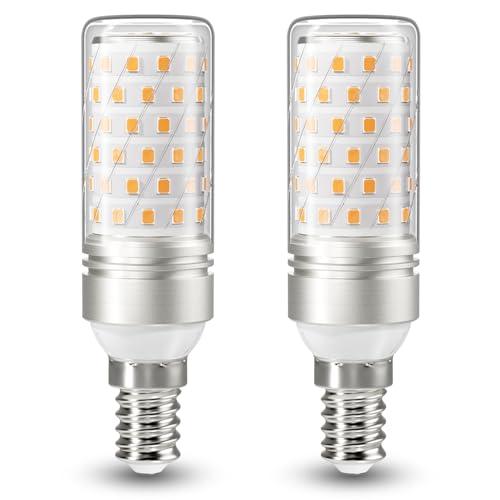 DiCUNO Lampadina LED E14, Lampadina LED a mais da 10W equivalente a lampada alogena da 130W, Bianco caldo 2700K, 1350lm, Non dimmerabile, Base a vite piccola E14, 2 Pezzi