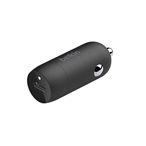 Belkin BoostCharge Caricabatteria da auto rapido da 30 W, design compatto con porta USB-C PD, caricatore auto USB C, compatibilità universale per iPhone 16, 15, 14, Galaxy S24, S23, Note, iPad, Pixel