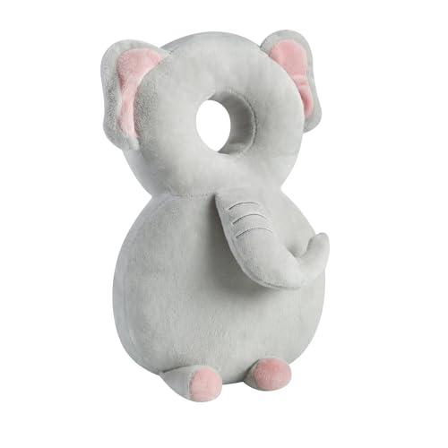 PandaEar Zaino di Protezione per la Testa del Bambino, Protettore della Testa per Bambini in Fase di Camminata, Cuscino di Sicurezza Regolabile (Grigio)