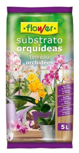 Flower 80017 – Substrato per Orchidee, 5 l, 24 x 4.5 x 39 cm, Colore: Marrone