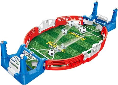 CHUNLINLAODA Mini Calcio Balilla per Adulti e Bambini Coperto 2-Player Partito Tavolo Calcio Regalo Gioco da Tavolo per Bambini e Adulti