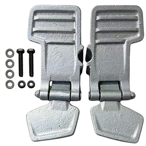 Pedale, 2 Pezzi di Pedali per Miniescavatore con Accessori di Montaggio Piastra Poggiapiedi in Ghisa per Escavatori per Asta da 18 mm Una Coppia di Pedali per Escavatore Destro e Sinistro