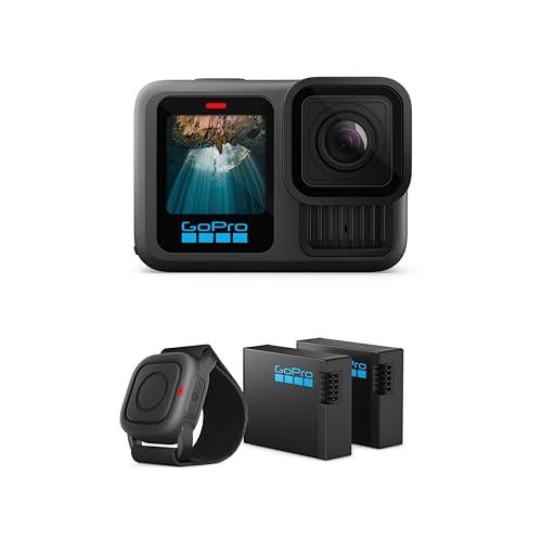 GoPro Pacchetto Action HERO13 Black (Esclusiva Amazon) - Include 2 batterie Enduro e telecomando impermeabile