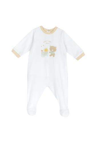 Chicco, Tutina Neonato e Neonata, in Morbido e Leggero Cotone, con Comoda Apertura a Patello, Ideale per Primavera e Autunno, Designed in Italy, Abbigliamento Neonato e Neonata 0-24 Mesi