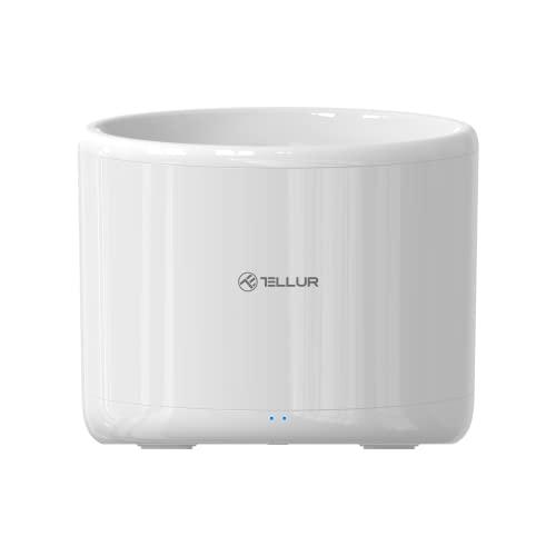 TELLUR SMART Fontanella Per Gatti, Cani, Uccelli, WiFi, Fontana per Animali Domestici, 2L, Telecomando APP, Avviso Livello Acqua Basso, Filtro Riutilizzabile e Lavabile