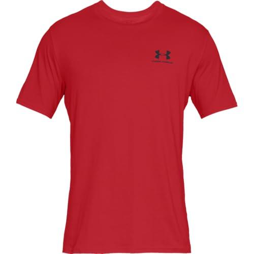 Under Armour UA Sportstyle LC SS Maglietta, Rosso, L Uomo