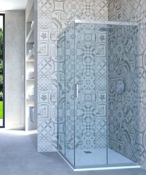 Hydra Box Doccia angolare Porta Scorrevole 74x78 cm Trasparente