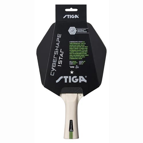 STIGA Racchetta da Ping Pong Cybershape 1-Star – Controllo Ottimale e Forma Unica