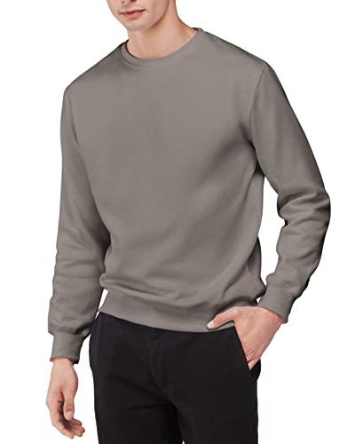 Felpa Uomo Senza Cappuccio | No Logo | Cotone Premium | Basic - Sportivo - Casual | Senza Zip | Semplice Tinta Unita XL