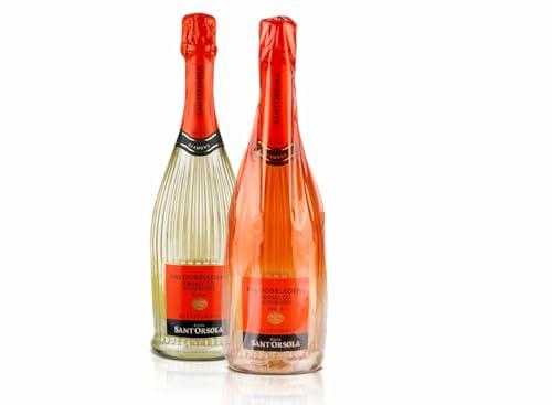 Sant'Orsola - Valdobbiadene Prosecco D.O.C.G. Superiore Millesimato Extra Dry, da Uva Glera, Sapore Fresco, Armonico, Sapido e Bilanciato, 1x750 ml