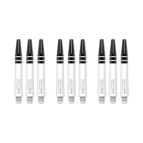 RED DRAGON Nitrotech Short Stems - Solid White - 3 Sets per Pack (9 Stems in Total)