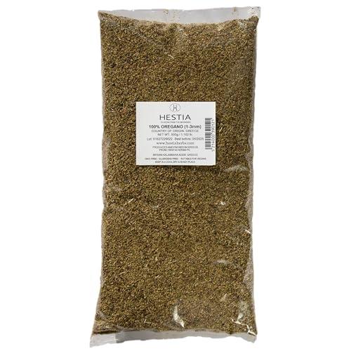 Hestia Herbs Origano Greco Essiccato 500 g, Senza allergeni - Vegan - Senza OGM