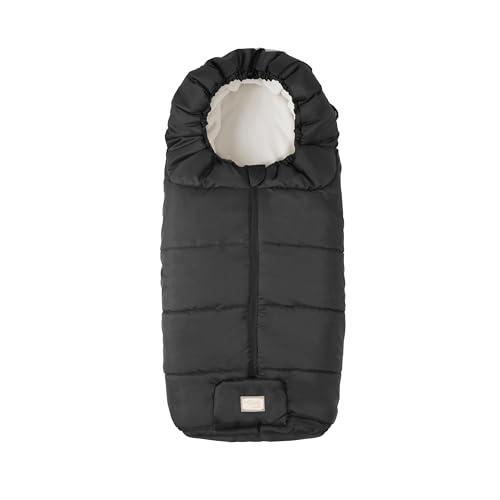 Nuvita 9445 Junior Essential| Sacco Universale per Passeggino | Perfetto per Bambini da 6 a 36 Mesi (100 cm) | Resistente a Temperature Fino a 0°C, anti Vento e Pioggia | Nero
