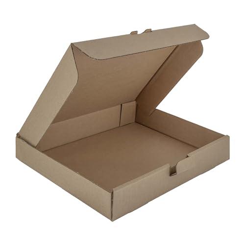 IMBALLAGGI 2000 - Scatole Cartone Fustellate Piatte, 10 Pezzi 30x24x5 cm Resistenti a Doppio Strato, Scatoloni per Trasloco, Imballaggio e Spedizioni Preformati, Scatole Trasloco Porta Oggetti Larghi