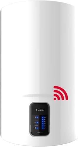 Ariston Lydos Wifi - Scaldabagno Elettrico 80 Litri Verticale con Display Touch 47x47x73,3 cm - Boiler Elettrico con EVO-ECO e Waterplus per Risparmio Acqua e Energia, Classe B, Compatibile con Alexa