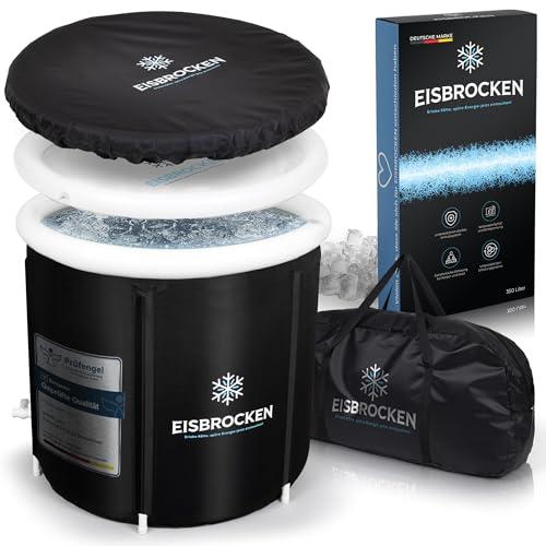EISBROCKEN Bagnetto ghiaccio pieghevole da 80 cm, con isolamento a 5 strati, per crioterapia, rigenerazione muscolare e recupero degli atleti, piscina fredda mobile e botte di ghiaccio per la casa.