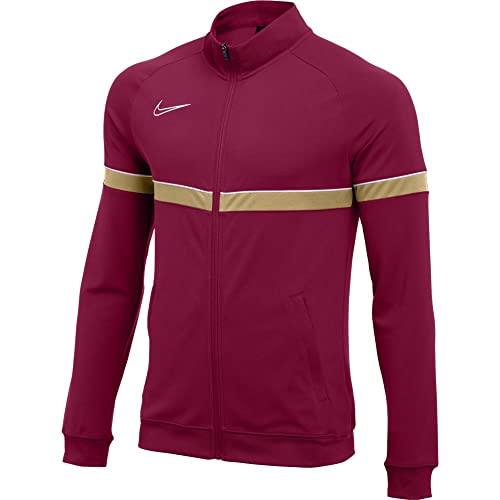 Nike Academy 21, Jacket Unisex Adulto, Rosso Bianco Oro Jersey, 13-15 anni