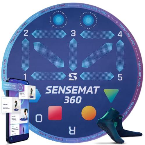 Sensemat 360 - Tappetino da allenamento antiscivolo con design a 360 gradi, per allenamento con i piedi, forza e coordinazione per tutte le età e livelli, migliora le abilità e il controllo con un