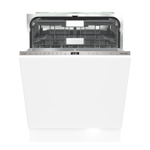 Hisense, HV673A64,Lavastoviglie incasso,16 coperti, terzo cesto, 38db, 7 programmi, motore inverter, wifi, luce interna, status light, total dry, Intensive CleanZone, touch, cerniere sliding, Classe A