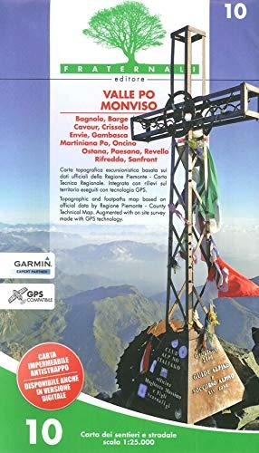 Carta n. 10. Valle Po, Monviso. Carta dei sentieri e stradale 1:25.000 [Lingua inglese]