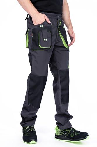 Pantaloni da Lavoro Uomo, Cargo Combat Pantaloni da Lavoro con Tasche al Ginocchio, Taglie Grandi Fino S-3XL, Colori Diversi, qualità 52