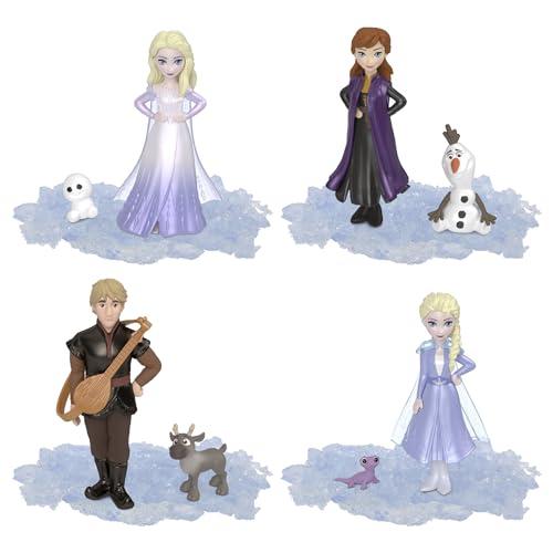 Mattel Disney Frozen Toys, Ice Reveal, set di piccole bambole con 1 bambola, gel di ghiaccio morbido e 6 sorprese tra cui figura di amico e pezzi da gioco (le bambole possono variare)