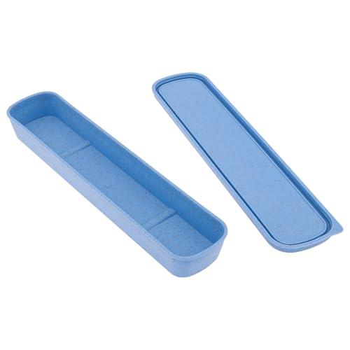OriGlam 1 scatola portaoggetti portatile per posate da viaggio (blu)