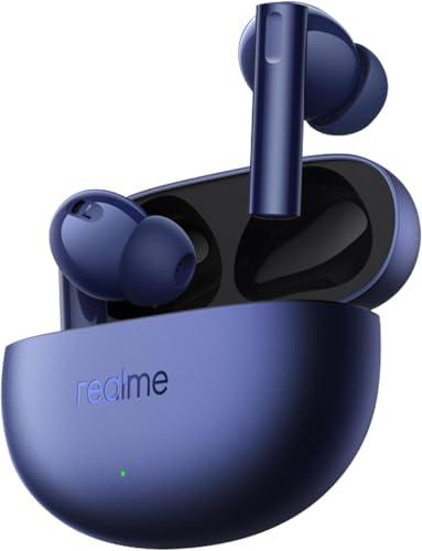 realme Buds Air 5 Auricolari wireless veri, 50dB ANC, driver Mega Titanized Dynamic Bass da 12,4 mm, 38 ore di riproduzione con ricarica rapida e latenza ultra bassa di 45 ms, cuffie in-ear, Blu