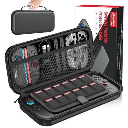 HEYSTOP Custodia per Nintendo Switch 2 Accessori 2025 Ultimo Modello Custodia Protettiva Rigida Custodia da Viaggio Portatile Custodia per Nintendo Switch 2 con Interno Morbido e Tasca a Rete