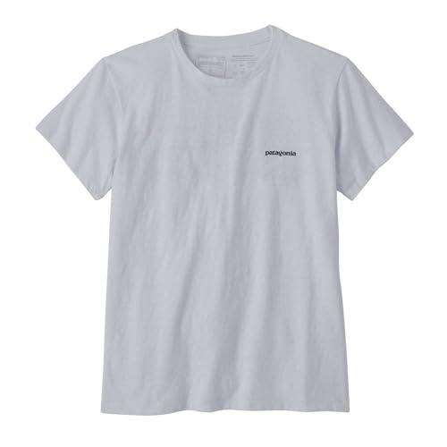 PATAGONIA W's P-6 Logo Responsibili-Tee Top, Bianco, M Donna