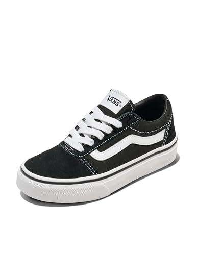 Vans Ward Suede/canvas - Scarpe da Ginnastica Basse Unisex Bambini, Nero ((Suede/Canvas) Black/White Iju)