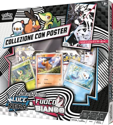 Pokémon: collezione con poster Unima del GCC (tre carte promozionali olografiche e quattro buste di espansione)