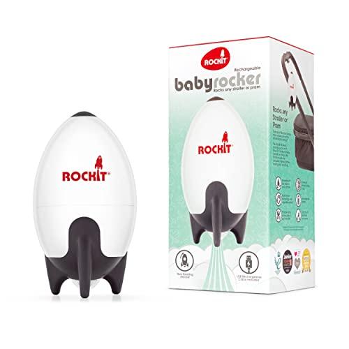 Rockit Rocker ricaricabile – Aiuto per dormire per bambini dondolano delicatamente qualsiasi passeggino o passeggino, velocità regolabile – Si adatta a tutti i passeggini e passeggini per creare un